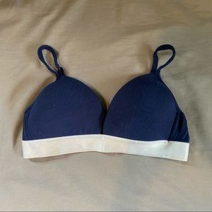 HALOGEN UNLINED NAVY BLUE BRA/BRALETTE